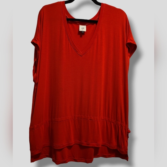 Cabi v-neck peplum t-shirt XL - Picture 2 of 6